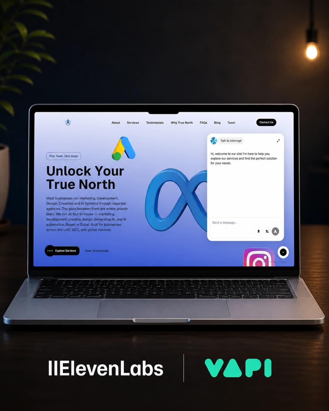 AI Sales & Support Agents (chat + voice)