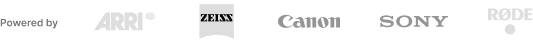 Powered by professional camera and audio equipment brands